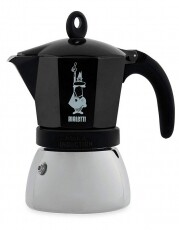 Bialetti 4813 Moka Induction 6 személyes indukciós kotyogós kávéfőző - fekete Konyhai termékek - Kávéfőző / kávéörlő / kiegészítő - Kotyogó kávéfőző - 350923