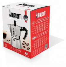 Bialetti Moka Express 9 személyes inox kotyogós kávéfőző Konyhai termékek - Kávéfőző / kávéörlő / kiegészítő - Kotyogó kávéfőző - 384705