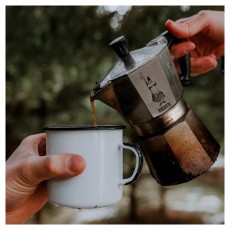 Bialetti Moka Express 12 személyes kotyogós kávéfőző - inox Konyhai termékek - Kávéfőző / kávéörlő / kiegészítő - Kotyogó kávéfőző - 384754