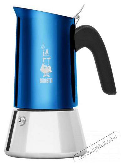 Bialetti Venus 4 személyes kotyogós kávéfőző - ezüst/kék Konyhai termékek - Kávéfőző / kávéörlő / kiegészítő - Kotyogó kávéfőző - 384751