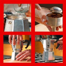 Bialetti 1 Handle Mokka Express 18 személyes Konyhai termékek - Kávéfőző / kávéörlő / kiegészítő - Kotyogó kávéfőző - 330810