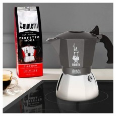 Bialetti Brikka 4 személyes ezüst-szürke indukciós kotyogós kávéfőző Konyhai termékek - Kávéfőző / kávéörlő / kiegészítő - Kotyogó kávéfőző - 393917