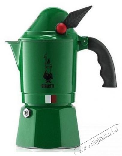 Bialetti 2762/MR Break Alpina 3 személyes zöld kotyogós kávéfőző Konyhai termékek - Kávéfőző / kávéörlő / kiegészítő - Kotyogó kávéfőző - 384792