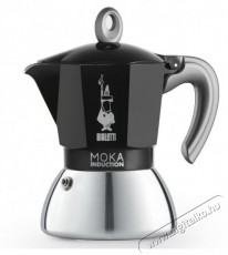 Bialetti Moka 6932 Induction 2 személyes indukciós fekete kotyogós kávéfőző Konyhai termékek - Kávéfőző / kávéörlő / kiegészítő - Kotyogó kávéfőző - 384932