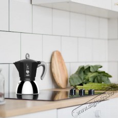 Bialetti Moka 6936 Induction 6 személyes indukciós fekete kotyogós kávéfőző Konyhai termékek - Kávéfőző / kávéörlő / kiegészítő - Kotyogó kávéfőző - 385343