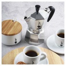 Bialetti Moka Express 1 személyes inox kotyogós kávéfőző Konyhai termékek - Kávéfőző / kávéörlő / kiegészítő - Kotyogó kávéfőző - 432670