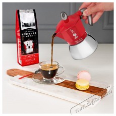 Bialetti Moka 6944 Induction 4 személyes indukciós kotyogós kávéfőző - piros Konyhai termékek - Kávéfőző / kávéörlő / kiegészítő - Kotyogó kávéfőző - 368772