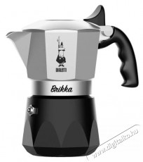 Bialetti Brikka ezüst-fekete 2 személyes kotyogós kávéfőző Konyhai termékek - Kávéfőző / kávéörlő / kiegészítő - Kotyogó kávéfőző - 501615