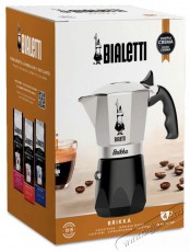 Bialetti Brikka ezüst-fekete 4 személyes kotyogós kávéfőző Konyhai termékek - Kávéfőző / kávéörlő / kiegészítő - Kotyogó kávéfőző - 502048
