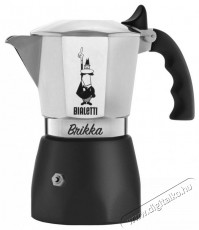 Bialetti Brikka ezüst-fekete 4 személyes kotyogós kávéfőző Konyhai termékek - Kávéfőző / kávéörlő / kiegészítő - Kotyogó kávéfőző - 502048