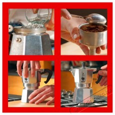 Bialetti Moka Express 4 adagos kotyogó Konyhai termékek - Kávéfőző / kávéörlő / kiegészítő - Kotyogó kávéfőző - 502050