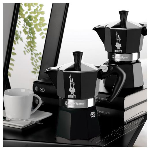 Bialetti Moka Color hatszemélyes, fekete Konyhai termékek - Kávéfőző / kávéörlő / kiegészítő - Kotyogó kávéfőző - 524352