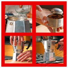 Bialetti Moka Express 18 adag, alumínium Konyhai termékek - Kávéfőző / kávéörlő / kiegészítő - Kotyogó kávéfőző - 524347