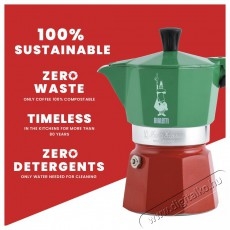 Bialetti Moka Express ITALIA, hatszem&eacute;lyes Konyhai term&eacute;kek - K&aacute;v&eacute;főző / k&aacute;v&eacute;&ouml;rlő / kieg&eacute;sz&iacute;tő - Kotyog&oacute; k&aacute;v&eacute;főző - 524353