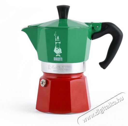 Bialetti Moka Express ITALIA, hatszem&eacute;lyes Konyhai term&eacute;kek - K&aacute;v&eacute;főző / k&aacute;v&eacute;&ouml;rlő / kieg&eacute;sz&iacute;tő - Kotyog&oacute; k&aacute;v&eacute;főző - 524353