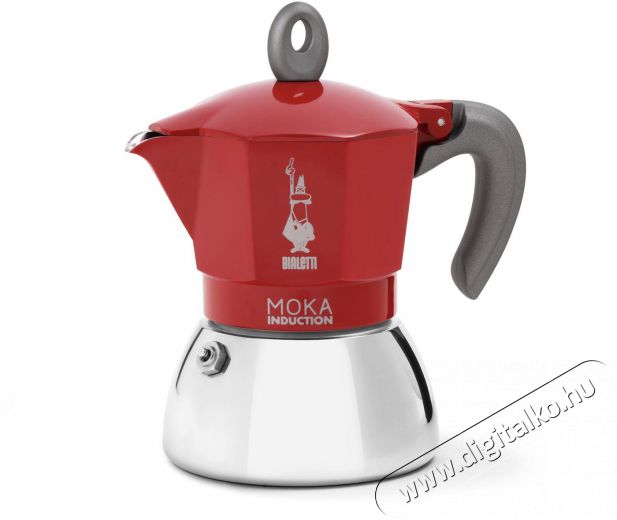 Bialetti New Moka Induction 2 adag piros Konyhai termékek - Kávéfőző / kávéörlő / kiegészítő - Kotyogó kávéfőző - 524344