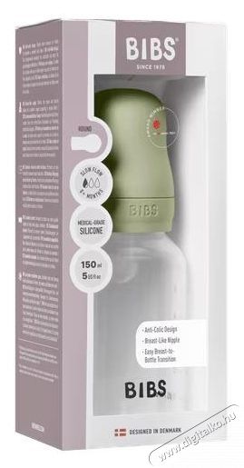 Bibs Komplett k&oacute;lika elleni cumis&uuml;veg k&eacute;szlet, 150 ml, szilikon, zs&aacute;lya Sz&eacute;ps&eacute;g&aacute;pol&aacute;s / Eg&eacute;szs&eacute;g - Baba mama term&eacute;k - Cumis&uuml;veg / cumi / etet&eacute;s kieg&eacute;sz&iacute;tő - 533031