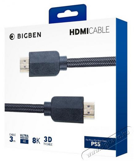 BigBen 3m HDMI PS5 kábel Iroda és számítástechnika - Játék konzol - Kiegészítő - 461628