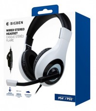BigBen V1 PS4/PS5 sztereo fehér gamer headset Audio-Video / Hifi / Multimédia - Fül és Fejhallgatók - Fejhallgató mikrofonnal / headset - 461014
