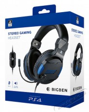 BigBen V3 PS4/PC sztereo fekete gamer headset Audio-Video / Hifi / Multimédia - Fül és Fejhallgatók - Fejhallgató mikrofonnal / headset - 461948