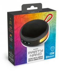 BigBen 2809237 Party Nano vezeték nélküli világító fekete Bluetooth hangszóró Audio-Video / Hifi / Multimédia - Hordozható, vezeték nélküli / bluetooth hangsugárzó - Hordozható, vezeték nélküli / bluetooth hangsugárzó - 508946