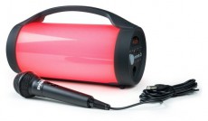BigBen 2809249 Party Lite vezeték nélküli világító fekete Bluetooth hangszóró mikrofonnal Audio-Video / Hifi / Multimédia - Hordozható, vezeték nélküli / bluetooth hangsugárzó - Hordozható, vezeték nélküli / bluetooth hangsugárzó - 508944
