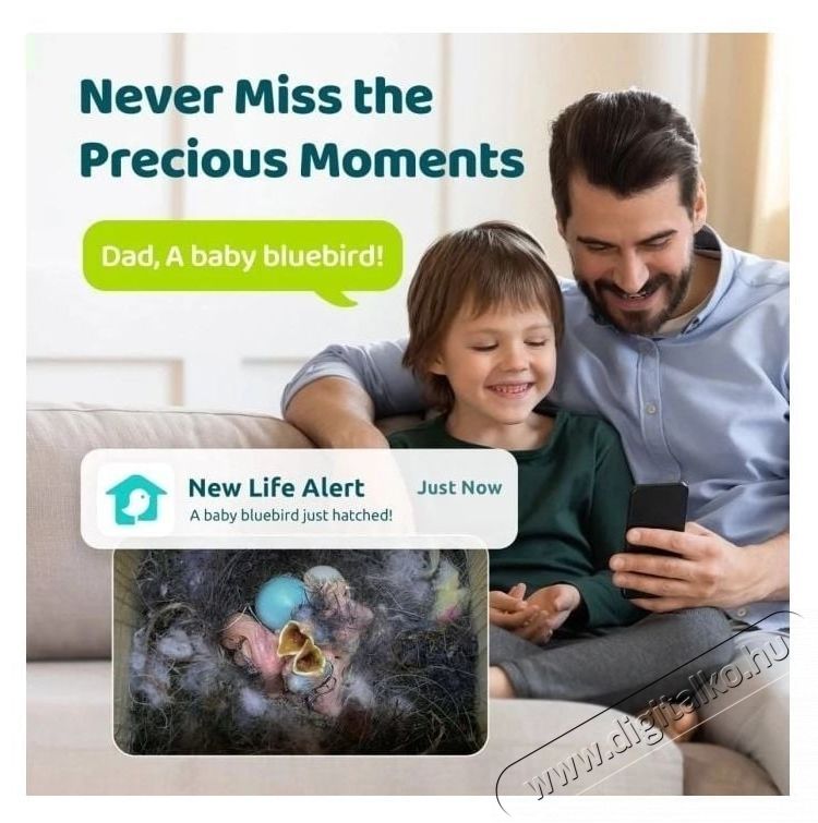 Birdfy Mad&aacute;retető kamer&aacute;val, &eacute;benfa, AI n&eacute;lk&uuml;l (EPPAMBNI8802110) H&aacute;ztart&aacute;s / Otthon / K&uuml;lt&eacute;r - Egy&eacute;b h&aacute;ztart&aacute;si term&eacute;k - 531485