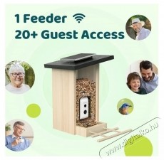 Birdfy Mad&aacute;retető kamer&aacute;val, &eacute;benfa, AI n&eacute;lk&uuml;l (EPPAMBNI8702110) H&aacute;ztart&aacute;s / Otthon / K&uuml;lt&eacute;r - K&uuml;lt&eacute;r / kerti term&eacute;k / grill - Egy&eacute;b kerti g&eacute;p - 531483
