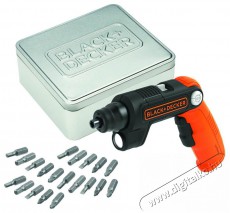 Black&Decker BDCSFL20AT-QW akkumulátoros marokcsavarozó fém dobozban - 20 db bit Háztartás / Otthon / Kültér - Szerszám - Akkumulátoros csavarhúzó - 365086