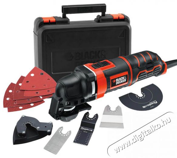 Black&Decker MT300KA-QS Multifunkciós rezgőszerszám kofferban - 300W Háztartás / Otthon / Kültér - Szerszám - Multifunkciós gép - 365097