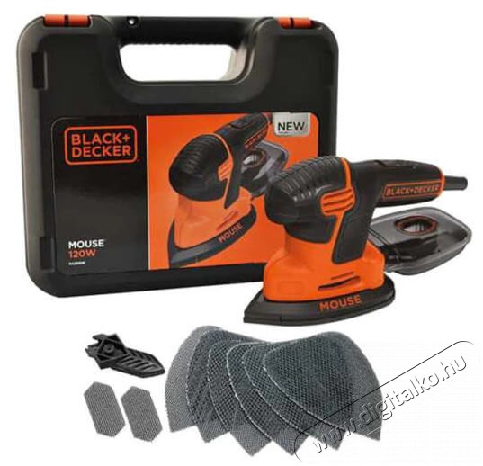 Black&Decker KA2500KQS Dekorcsiszoló kofferban - 120W Háztartás / Otthon / Kültér - Szerszám - Csiszoló gép - 365081