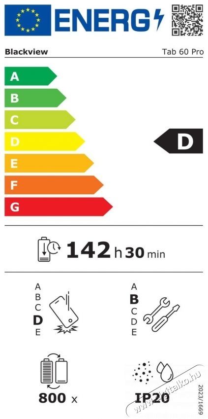 Blackview Tab 60 Pro 8GB/128GB blue Mobil / Kommunik&aacute;ci&oacute; / Smart - Tablet - Android tablet - 534777