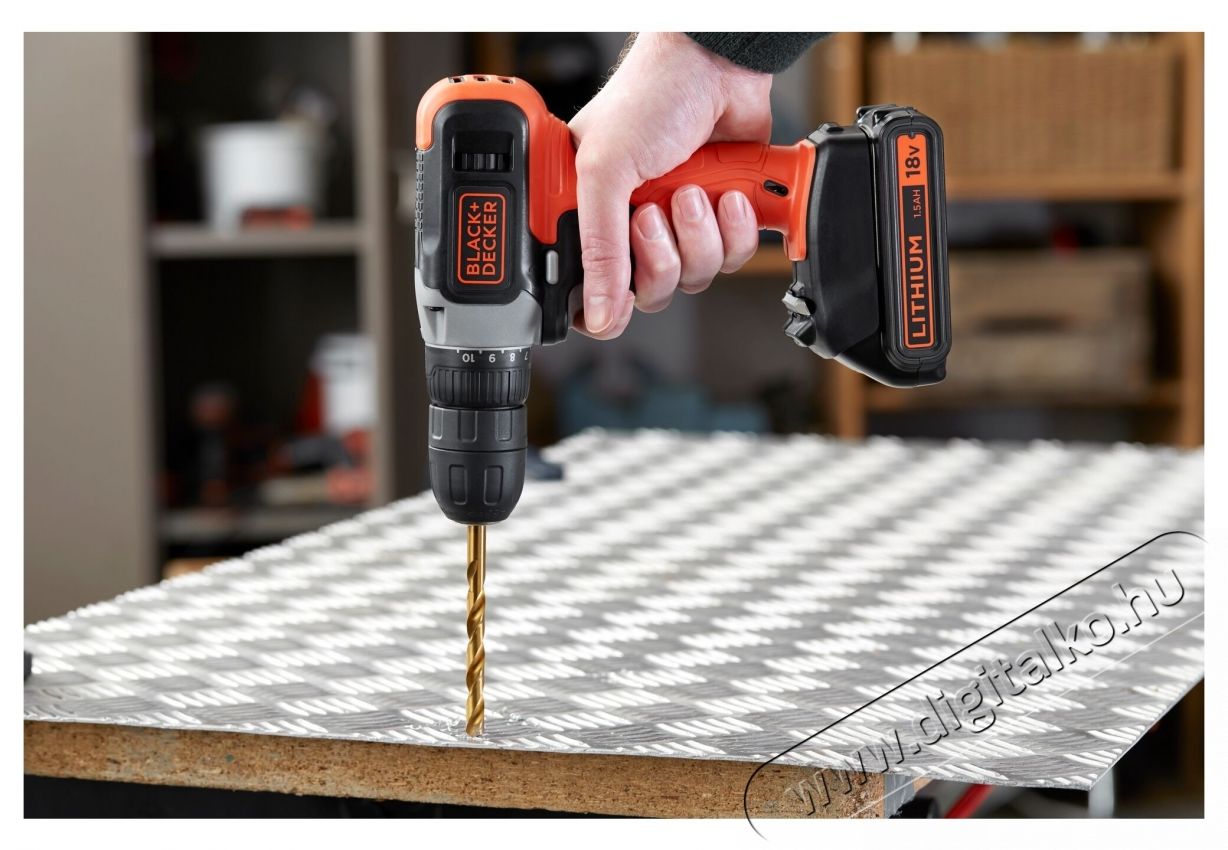 Black & Decker BCD001C2-QW Akkumul&aacute;toros f&uacute;r&oacute; &eacute;s csavaroz&oacute;g&eacute;p H&aacute;ztart&aacute;s / Otthon / K&uuml;lt&eacute;r - Szersz&aacute;m - Akkumul&aacute;toros csavarh&uacute;z&oacute; - 534911