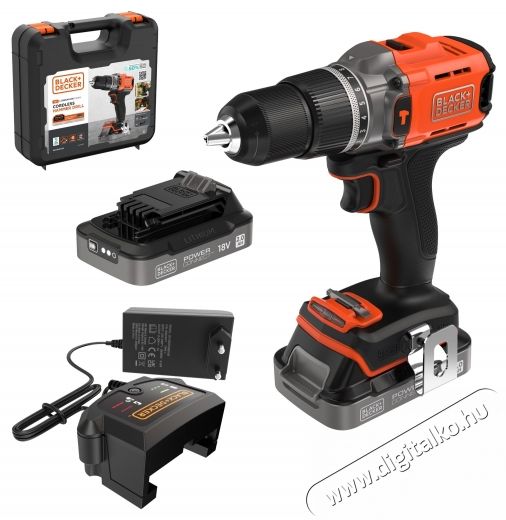 Black & Decker BCD383D2XK akkus kompakt f&uacute;r&oacute; &eacute;s csavarh&uacute;z&oacute; H&aacute;ztart&aacute;s / Otthon / K&uuml;lt&eacute;r - Szersz&aacute;m - Akkumul&aacute;toros csavarh&uacute;z&oacute; - 534910