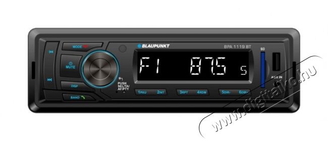 Blaupunkt BPA 1119 BT autós rádió Autóhifi / Autó felszerelés - Autórádió fejegység - Autórádió fejegység - 350993