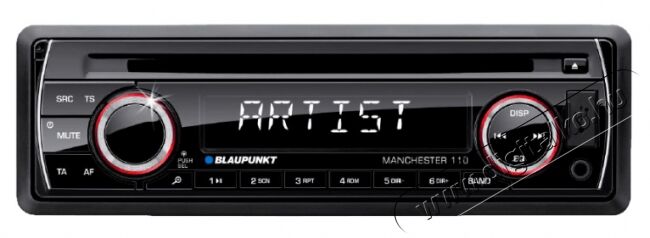 Blaupunkt Manchester 110 autórádió Autóhifi / Autó felszerelés - Autórádió fejegység - Autórádió fejegység - 306375