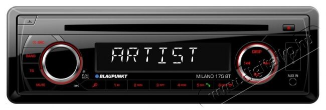 Blaupunkt Milano 170 BT autórádió fejegység - fekete Autóhifi / Autó felszerelés - Autórádió fejegység - Autórádió fejegység - 354464