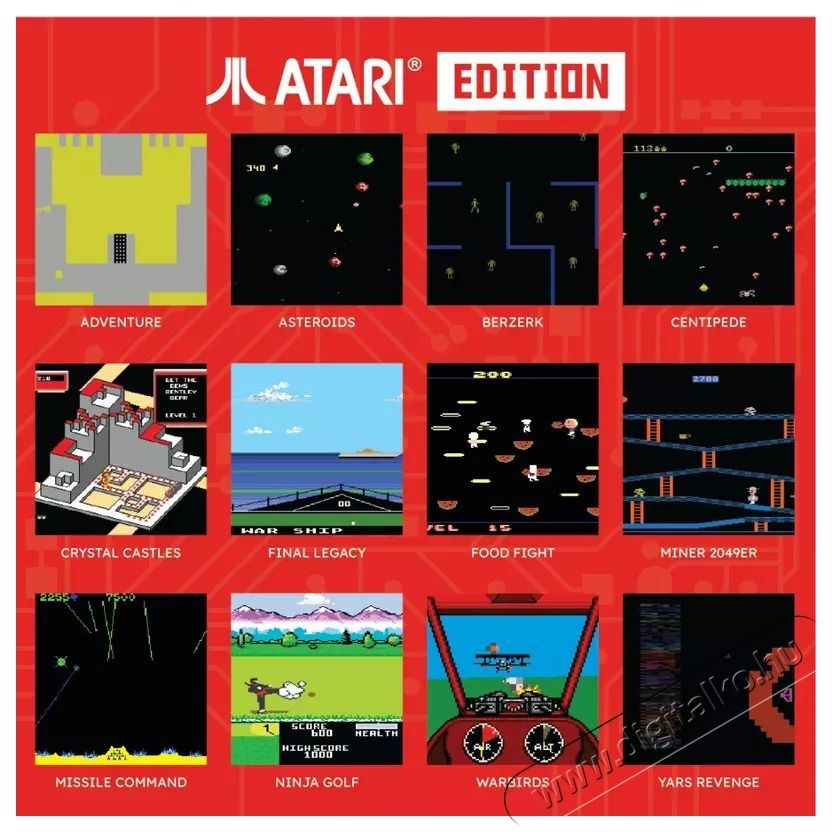Blaze Entertainment Atari Edition Retro konzol Iroda &eacute;s sz&aacute;m&iacute;t&aacute;stechnika - Egy&eacute;b sz&aacute;m&iacute;t&aacute;stechnikai term&eacute;k - 523077