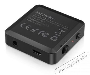 Blitzwolf BW-BL2 Bluetooth 5.0 zene vevő és fogadó egység egyben (2 in 1) Audio-Video / Hifi / Multimédia - Hordozható, vezeték nélküli / bluetooth hangsugárzó - Kiegészítő - 408785