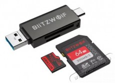 Blitzwolf BW-CR1 SD kártya olvasó, USB-C / USB-A Memória kártya / Pendrive - Kártya olvasó - 408790