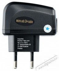 Blue Star 2A MicroUSB kábellel autós töltő  Mobil / Kommunikáció / Smart - Mobiltelefon kiegészítő / tok - Hálózati-, autós töltő - 427277
