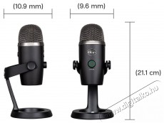 BLUE MICROPHONES Blue Yeti Nano USB, Black Fotó-Videó kiegészítők - Mikrofon - Ének és hangszer mikrofon - 524371