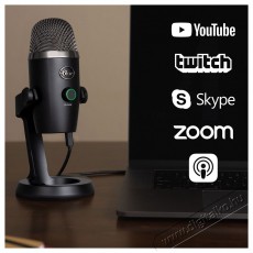 BLUE MICROPHONES Blue Yeti Nano USB, Black Fotó-Videó kiegészítők - Mikrofon - Ének és hangszer mikrofon - 524371
