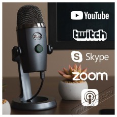 BLUE MICROPHONES Blue Yeti Nano USB, Shadow Grey Fotó-Videó kiegészítők - Mikrofon - Ének és hangszer mikrofon - 524372