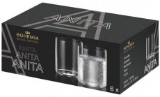 Bohemia Royal Crystal  Anita 390 ml, vizespohár készlet, 6 darab Konyhai termékek - Konyhai eszköz - Készlet / szett - 524383