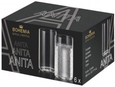 Bohemia Royal Crystal  Anita 590 ml, vizespohár készlet, 6 darab Konyhai termékek - Konyhai eszköz - Készlet / szett - 524384