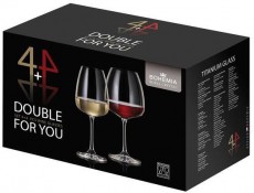 Bohemia Royal Crystal  borospohár 8 db SET DOUBLE FOR YOU Konyhai termékek - Konyhai eszköz - Készlet / szett - 524390