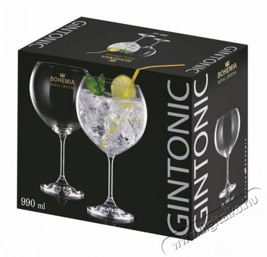 Bohemia Royal Crystal  Gin Tonic Pohár 2 db 990 ml Konyhai termékek - Konyhai eszköz - Készlet / szett - 524394