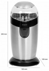 Bomann KSW 445 CB Kávédaráló - inox Konyhai termékek - Kávéfőző / kávéörlő / kiegészítő - Kávédaráló / őrlő - 369988