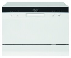 Bomann TSG 708 mosogatógép - fehér Konyhai termékek - Mosogatógép - Normál (60cm) szabadonálló mosogatógép - 348220